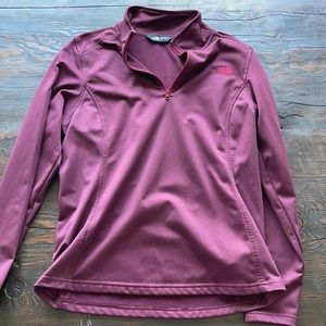 North Face, half zip, Large